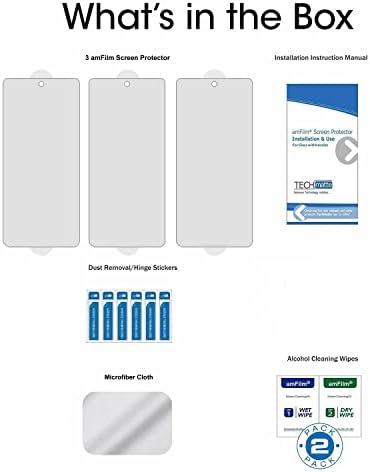 Amfilm kaljeno staklo Zaštita ekrana za Samsung Galaxy A53 / A52/ S20 fe 6.5 sa ručkama za jednostavnu instalaciju, HD Clear, bez mjehurića protiv ogrebotina