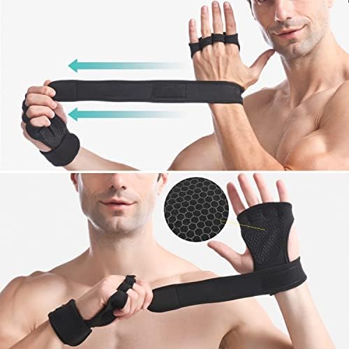 Mezeic ventilirane rukavice za vježbanje u teretani unakrsne rukavice za dizanje tegova sa ugrađenom podrškom za zapešće za muškarce