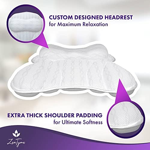 Luksuzni jastuk za kupanje-oslobodite se stresa i podmladite-s podrškom za naslon za vrat i glavu - ergonomski oblik i ekstra meka