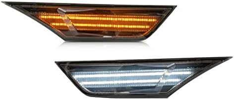 2x bočna Markerska svjetla za -2021 Honda Civic Sedan Coupe Hatchback dimljena sočiva Sidemarker Amber LED žmigavac / Bijela LED