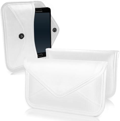 Boxwave futrola za Motorola Droid Maxx 2 - Elite kožna messenger torbica, sintetički kožni poklopac koverte za motorola Droid Maxx 2 - bjelokosti bijeli