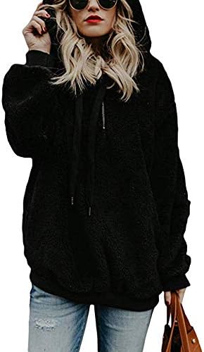 Salifun ženske dugih rukava Zip Dukserica Fleece Pulover Outwear kaput za preveliki hoodie sa džepovima Bluza