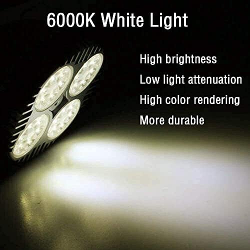 LEDHOLYT 35W PAR30 24kom LEDs Bijela reflektorska sijalica E26 projektno svjetlo za praćenje 24 stepena snopa