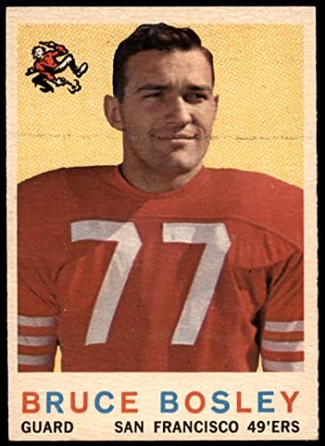 1959 FAPPS # 166 Bruce Bosley San Francisco 49ers Ex 49ers West Virginia