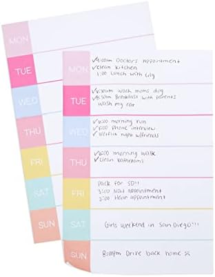 Tjedni kalendar zadataka Popis za planiranje, 50 listova od sušenja