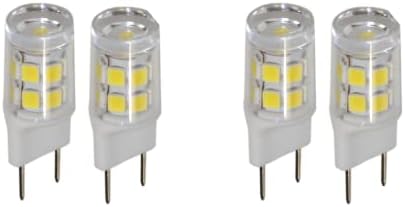 HQRP 4-Pack G8 Bi-Pin 17 LED sijalica SMD 2835 Cool Bijela za rasvjetu, Stolne lampe, Zidne držače