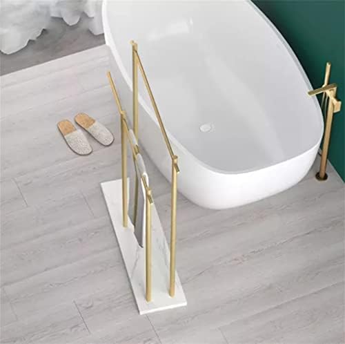 Lukeo Podni nosač stalak bijeli mramorni ručnik za ručnik za ručnik viseći štap za kupatilo za ručnik za ručnik za pohranu