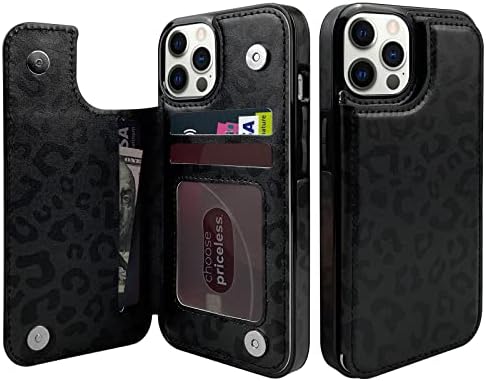 Topperfekt Flip kožna torbica za novčanik držač kartice kompatibilan sa iPhoneom 12 i 12 Pro 6.1 žene i djevojke sa držačem kartice