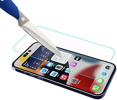 Štit [3-pakovanje] zaštitnik ekrana za iPhone 14 Pro Max 6.7 Inch [kaljeno staklo] [Japansko staklo sa tvrdoćom 9H] zaštitnik ekrana sa doživotnom zamjenom