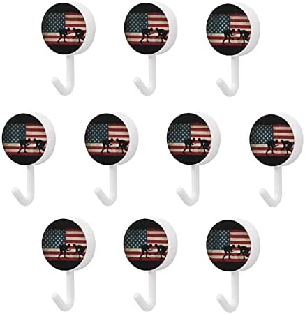 USA zastave Wrestling-1 10 kom plastični kukir slatki zidni kuke za ključeve za kućnu kuhinju Dekor vrata