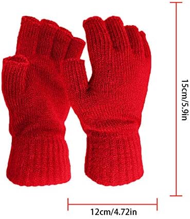 Zimske rukavice za hladno vrijeme Boja muške i tople pletene rukavice Ženske poluprikolice zimske nosele biciklizam čvrste rukavice