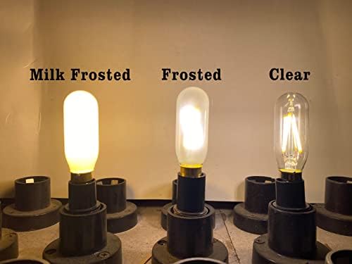 T6 LED luster sijalica, zatamnjiva E12 LED filament sijalice 2700k toplo bela, staklo za mleko, 4W 400LM, ekvivalentno 40W, Vintage