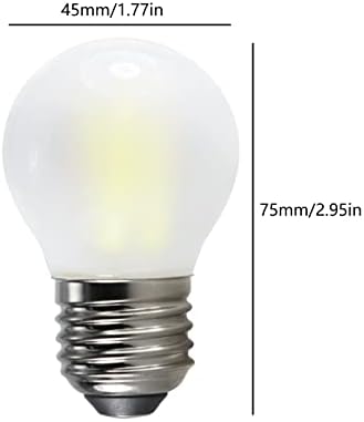 YDJoo G45 LED Edison sijalica 6W 6000K Daylight Bijela zatamnjiva Vintage filament Globe style sijalica G14 dekorativna Edison sijalica