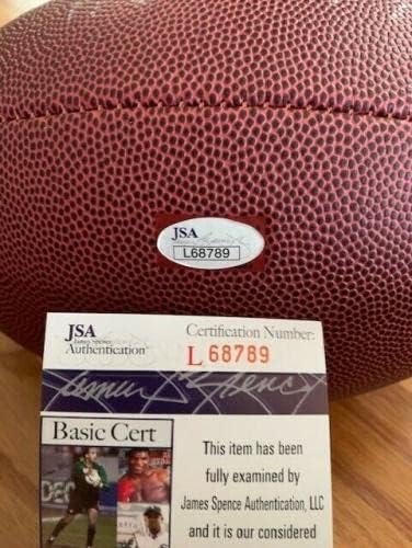 Raymond Berry Ruk potpisao je punu veličinu fudbal 2 natpisi Colts JSA - AUTOGREME FOOTBALS