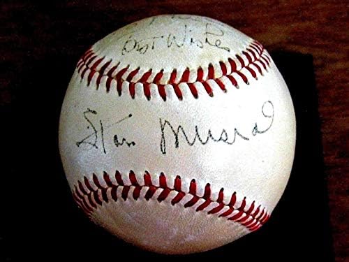 Stan Musial 3 x MVP WSC Hof Cardinals potpisali su auto bejzbol JSA - MLB igra Rabljeni bejzbol