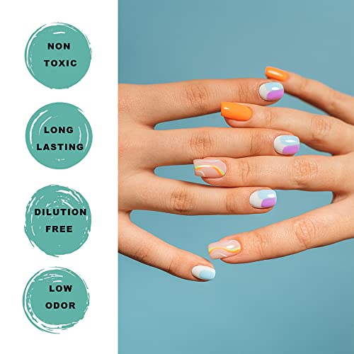 Favai Airbrush Gel lak za nokte 12 boja Proljetna ljetna kolekcija za Nail Art dizajn naljepnice francuski manikir šablone za nokte