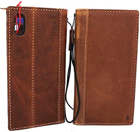 Jafo torbica od prave kože za iPhone Xr novčanik za knjige ručno rađeni poklopac luksuzne kartice slota gumeni držač zatvaranje Vintage