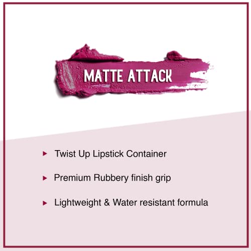 Šećer Cosmetics Matte Attack Transferproof ruž za usne - 01 Bold Play , Pink, 2 g hidratantna krema, dugotrajna, mat završna obrada