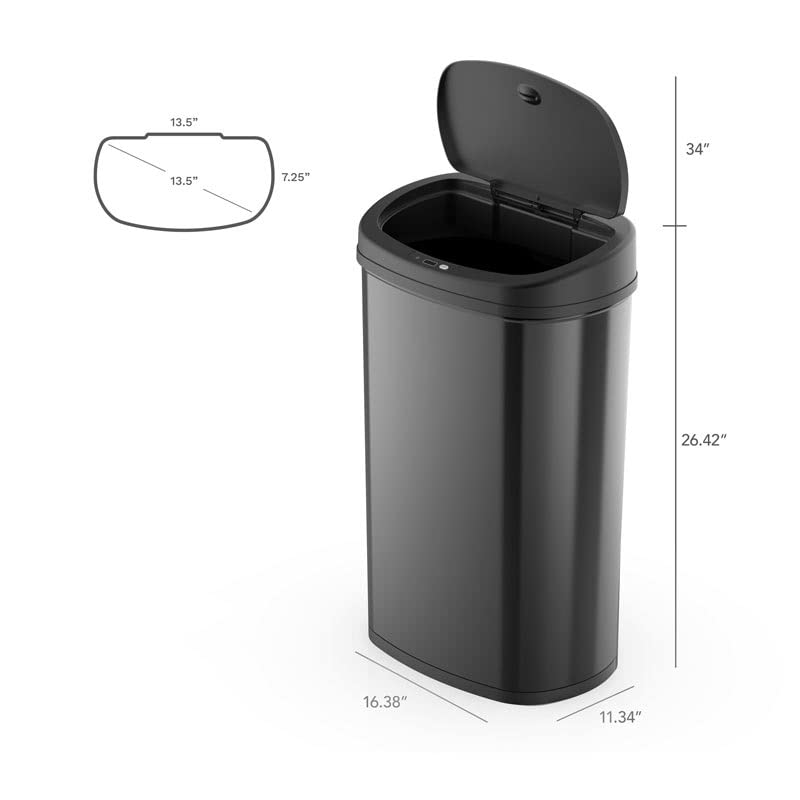 Zyjbm kuhinjska kanta za smeće sa senzorom pokreta kante za smeće od nerđajućeg čelika