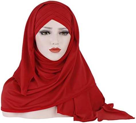Hidžab Turban šešir za žene Slouchy head Wraps šešir lagani jednobojni Turban ženske muslimanske kape s punim poklopcem
