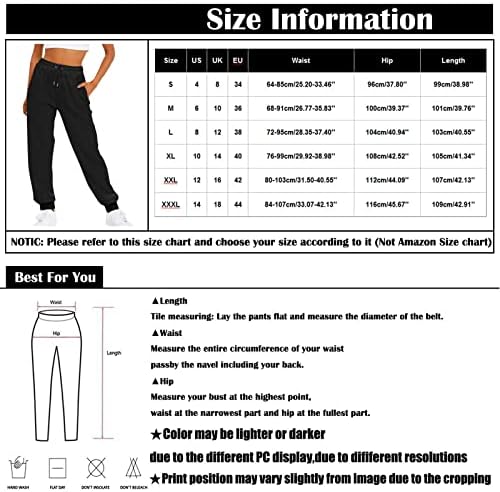 Duks za žene cinch dno nacrtaju elastične hlače za struk atletic joga joggers lounge pantalone sa džepovima