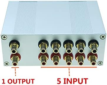 MBBJM 5 ulaz 1 izlaz / 1 u 5 OUT HIFI pasivni audio ulazni selektor signala zvučni signal Sloknik signala