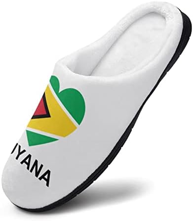 Love Guyana tiskali su muške pamučne papuče cipele s mekom memorijskom pjenom za kuću u zatvorenom vanjskom prostoru