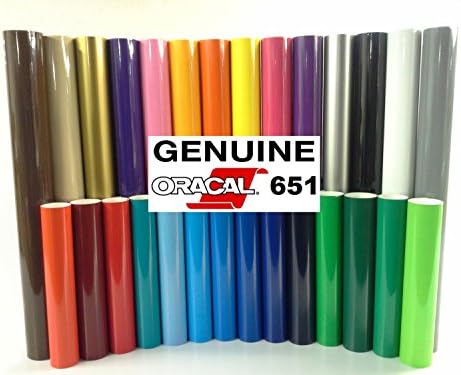 Oracal 651 12 x 50ft sjaj vinila Odaberite kalendari za lampice na bazi boje na bazi boje zasnovani na zamotu W / Žuta višenamjenska