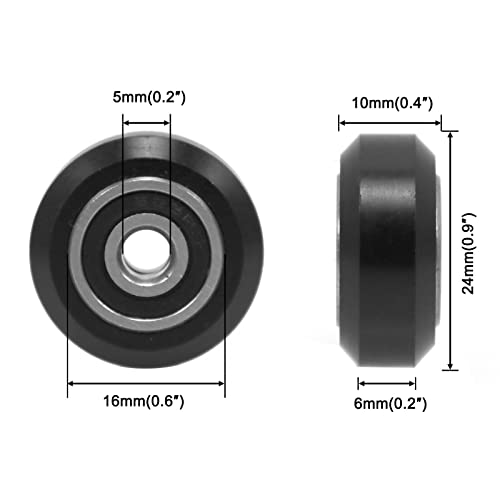 Nadograđeni 48 kom 3d štampač Pom kotačić Set sa gumenim ležajem uključen 16 kom Pom točak 16 kom ekscentrični odstojnik 16 kom okrugli