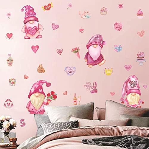 Spa naljepnice Dwarf Heart wall Decal Dječija spavaća soba dekoracija Grafitisa samoljepljiva staklena naljepnica za prozor za Majčin