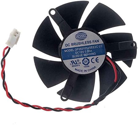 Df0501012see2c ventilator grafičke kartice 47mm DC 12V 0.05 a 2-pinski ventilator za hlađenje za X1300 HD4650 HD3650