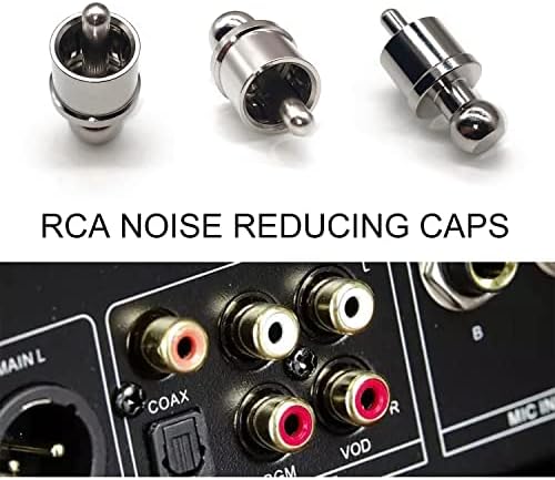 VANTRONIK kratki utikači kompatibilni sa RCA utičnicom i utikačem, terminatori i poklopci kompatibilni sa RCA priključcima, izolacija