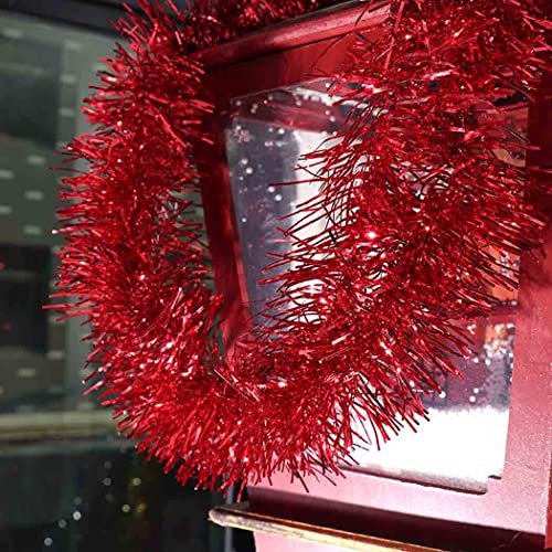 Chicque Božićne ukrase Tinsel Garland Božićno stablo Ornament Sparkle stropni viseći ukrasi za Xmas Fesitval Decor 2pcs 5,9ft