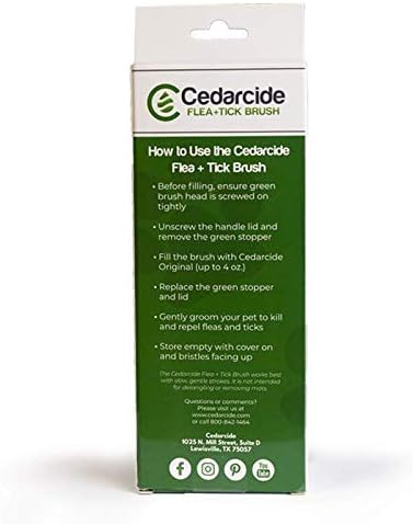 Cedarcide buva + Kist za kućne ljubimce / izdržljiva četka za njegu efikasno primjenjuje univerzalni sprej protiv buba za ubijanje + odbij Buhe krpelji & amp; komarci / za mačke i pse