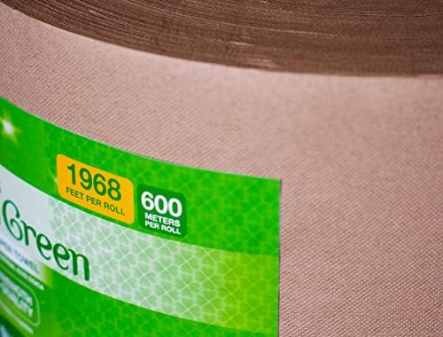 Pamučno zeleno smeđe rolne Papel ručnici - 1968.5 ft papirnih tornjeva za čišćenje za teške uslove rada