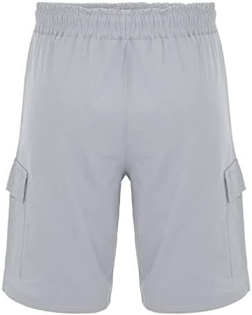 Muške casual jogging teretni košulje modne pune boje pamučne ljetne kratke hlače sportske kratke hlače s džepovima