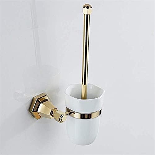 Brewix toaletne četke i držači bakreni nosač četkica za četkicu za zlatno kupatilo kupatilo Europska toaletna četkica Držač četkica