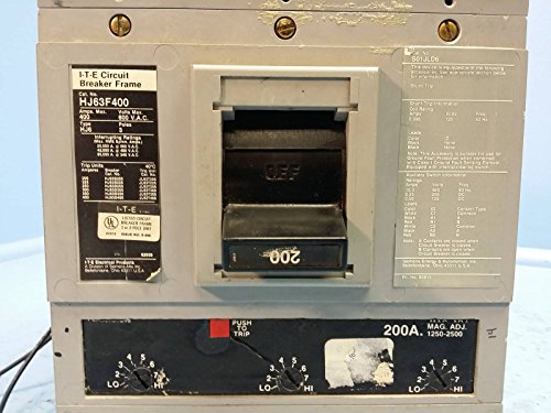 I-T-e Siemens HJ63F400 400 AMP prekidač 200. Trip 600V Shunt HJ6 ITE