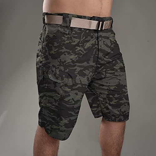 Camo Cargo Hlače za muškarce Casual Multi Džepni vojni kratki opušteni fit lagani maskirne kratke hlače bez pojasa