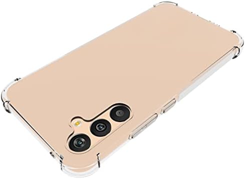 Slučaj Ustiya za Samsung Galaxy A34 5G Clear TPU Četiri ugla Zaštitna poklopac prozirni meka