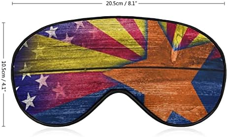 SAD i Arizona Državna zastava Mekana maska ​​za oči efektivna maska ​​za spavanje spavanja udobnosti zaveza sa elastičnim podesivim