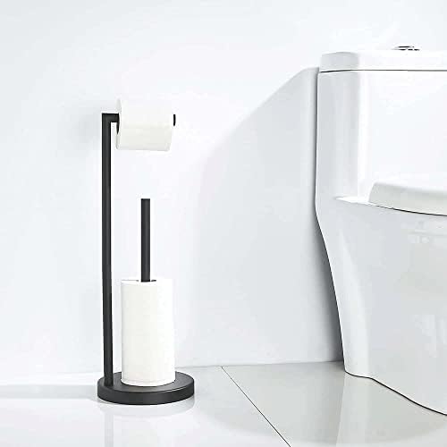 Newces Toaletni držač za papir Gold Slobodno stojeći toaletni držač papira sa rezervom za 4 rezervne role Čvrsto base toaletni tkivni