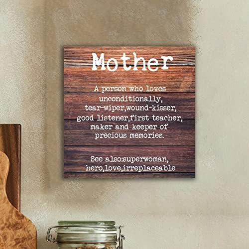 Definicija majke Drveni znakovi motivacijski citati potpisuju riječ Opis Christian Home Zidni dekor Klasični zidni viseći znak za