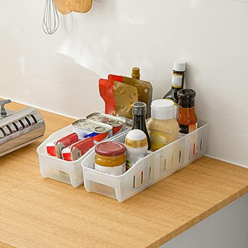 Kutija za čuvanje frižidera kutija za čuvanje voća i povrća sa tri pregrade laka za izvlačenje fioka tip transparentna kutija za čuvanje