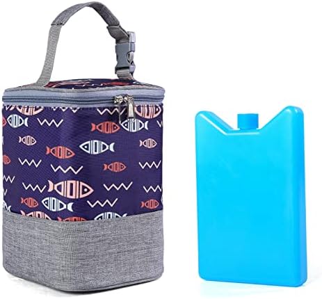 GOGOSO torba za flašicu za bebe sa Ice Pack Cooler-izolovana torba za flašicu za rad mama Breastmilk Cooler torbe za do 4 velike bočice