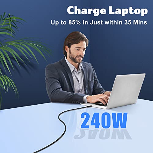 LumBelle 240W Thunderbolt 4 kabel USB C do USB C kabel 4FT 40Gbps Prijenos podataka, 8K displej / dual 4k Tip C kabl kompatibilan