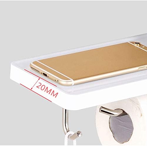 WSZJJ multifunkcijska kupaonica i držač telefona sa kukom za kupatilo za ručnik pametnog telefona držač za toaletni papir