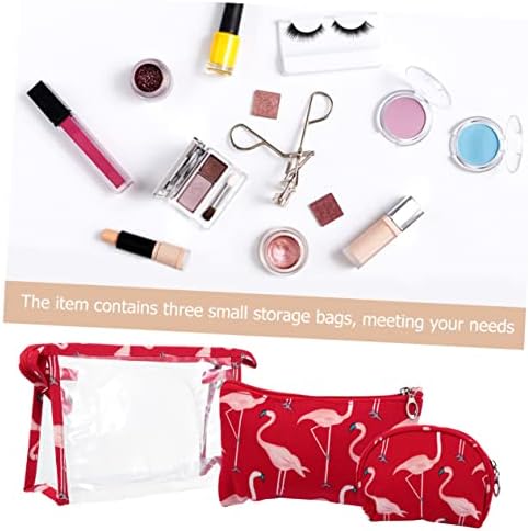 Tegljač / 3pcs torba za pohranu Clear Travel Makeup Torba Obriši torbe za organizatoru Torbice Organizator torbice Swan šminka torbice