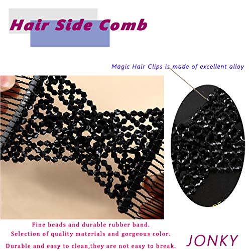 Jonky Magic Combs Comples Black Blowlowlow Comb dvostruko češljanje češlja za kosu za kosu komadi za žene i djevojke