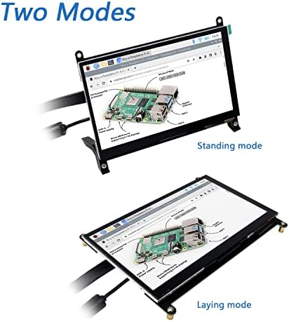 FREENOVE 7-inčni HDMI ekran osetljiv na dodir za Raspberry Pi Jetson Nano PC, IPS ekran od 1024x600 piksela, kapacitivni ekran osetljiv